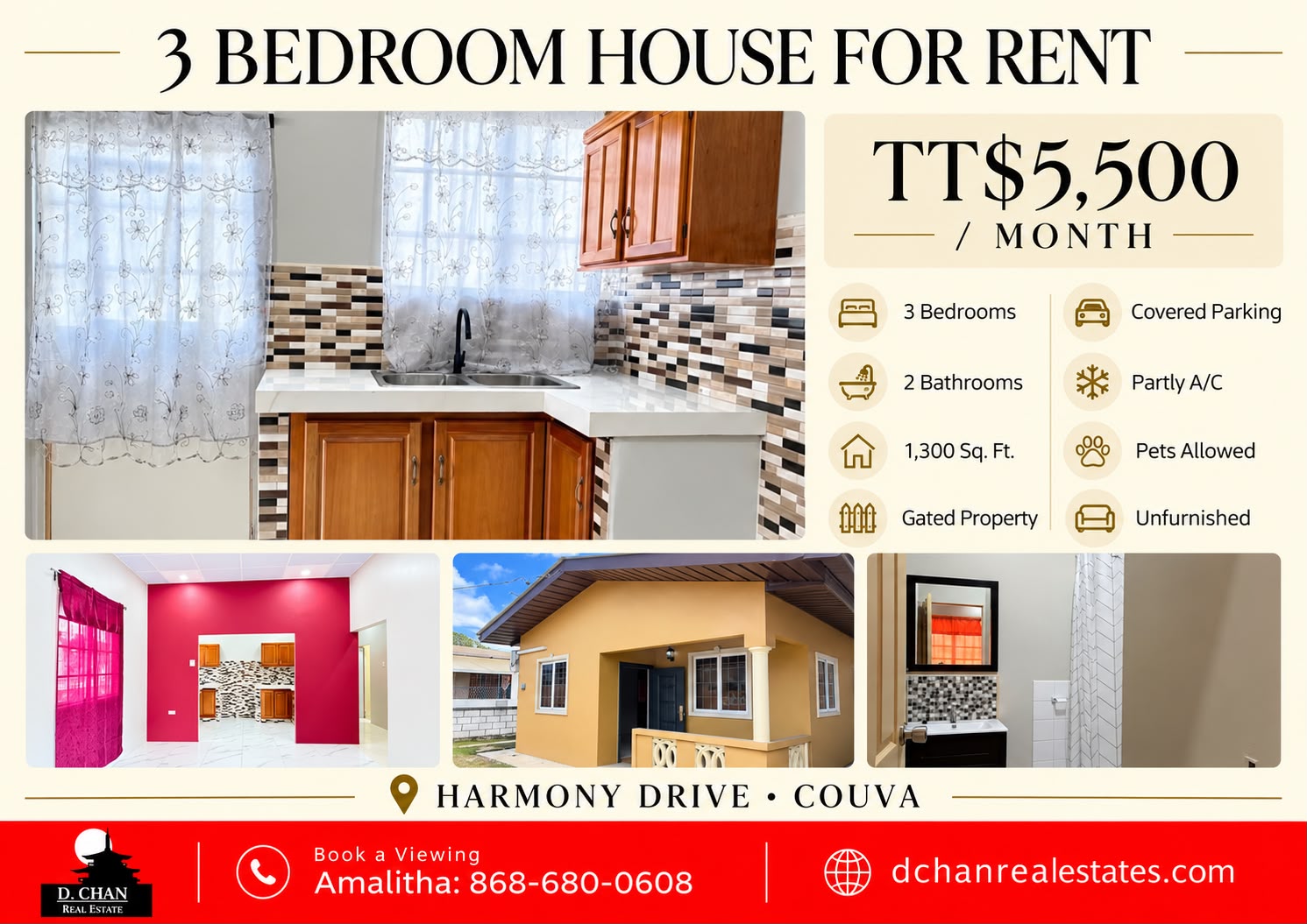 couva 3 bedroom